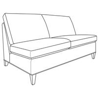 Logan Armless Love Seat