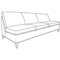 Logan Armless Sofa