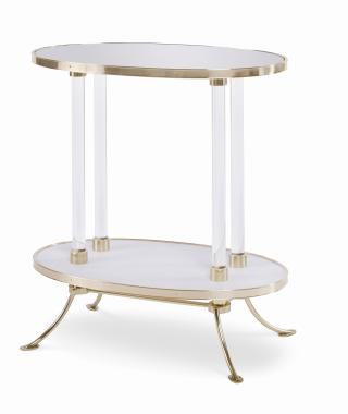 Juliet Cigarette Table With Plain Mirror