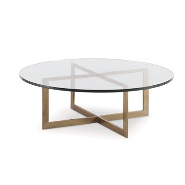 Large Nest Cocktail Table With Glass Top