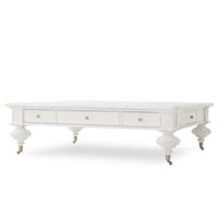 Grand Oak Cocktail Table - White