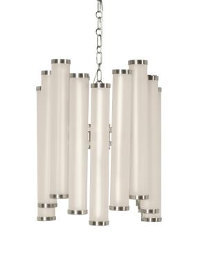 Torel Circular Chandelier - Soft Nickel