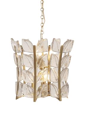 Marseille Pendant - Soft Brass/Clear