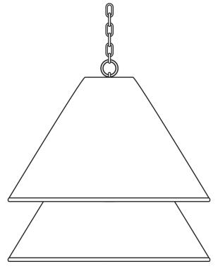 Halo Double Shade 15" Deep Pendant - Soft Brass/Woven Shade
