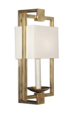 Nell Sconce - Soft Brass/Linen Shade