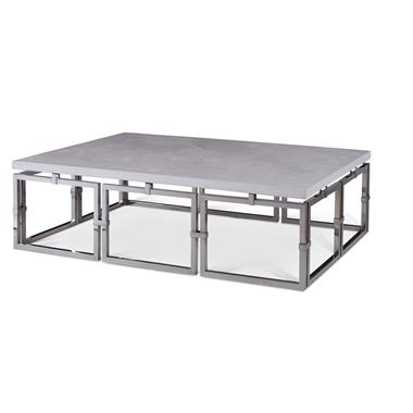 Links Cocktail Table - Stainless Steel