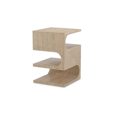 Ascoli Accent Table - Travertine