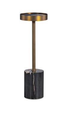 Acme Petrified Wood Drinks Table - Dark/Light