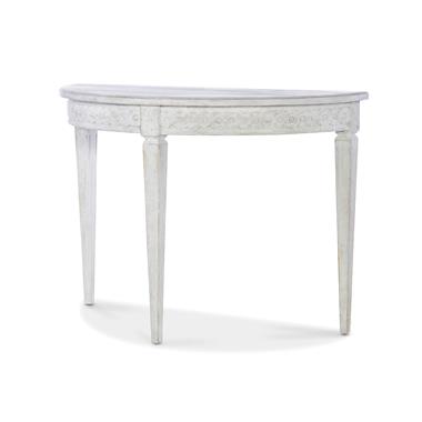 Petite Lutetia Console Table - Swedish Rubbed White